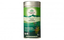Organic Farmers Co. Tulsi Original Stress Reeving & Boost Immunity Tea  Container  100 grams